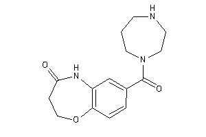 7-(1,4-diazepane-1-carbonyl)-3,5-dihydro-2H-1,5-benzoxazepin-4-one