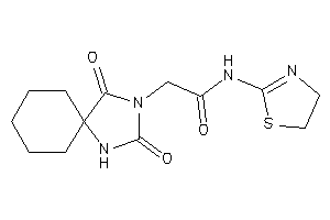 2-(2,4-diketo-1,3-diazaspiro[4.5]decan-3-yl)-N-(2-thiazolin-2-yl)acetamide