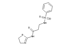 3-(benzenesulfonamido)-N-(2-thiazolin-2-yl)propionamide