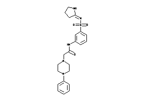 2-(4-phenylpiperazino)-N-[3-(pyrrolidin-2-ylideneamino)sulfonylphenyl]acetamide