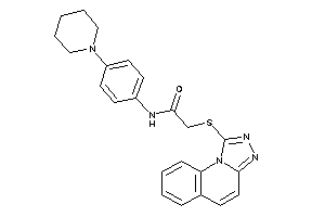 N-(4-piperidinophenyl)-2-([1,2,4]triazolo[4,3-a]quinolin-1-ylthio)acetamide