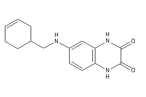Image of 6-(cyclohex-3-en-1-ylmethylamino)-1,4-dihydroquinoxaline-2,3-quinone
