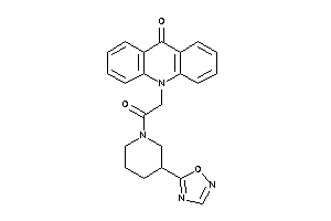 Image of 10-[2-keto-2-[3-(1,2,4-oxadiazol-5-yl)piperidino]ethyl]acridin-9-one