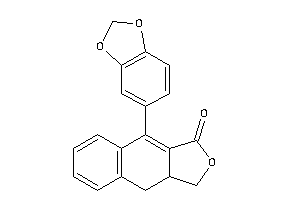 4-(1,3-benzodioxol-5-yl)-9,9a-dihydro-1H-benzo[f]isobenzofuran-3-one