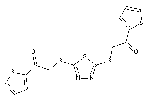 Image of 2-[[5-[[2-keto-2-(2-thienyl)ethyl]thio]-1,3,4-thiadiazol-2-yl]thio]-1-(2-thienyl)ethanone