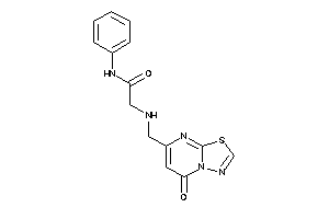 2-[(5-keto-[1,3,4]thiadiazolo[3,2-a]pyrimidin-7-yl)methylamino]-N-phenyl-acetamide