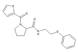 Image of N-(2-phenoxyethyl)-1-(2-thenoyl)pyrrolidine-2-carboxamide