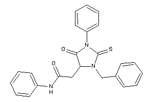 2-(3-benzyl-5-keto-1-phenyl-2-thioxo-imidazolidin-4-yl)-N-phenyl-acetamide