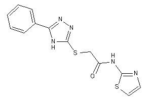 Image of 2-[(5-phenyl-4H-1,2,4-triazol-3-yl)thio]-N-thiazol-2-yl-acetamide