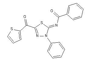 N-[3-phenyl-5-(2-thenoyl)-1,3,4-thiadiazol-2-ylidene]benzamide