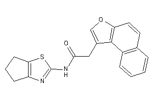 Image of 2-benzo[e]benzofuran-1-yl-N-(5,6-dihydro-4H-cyclopenta[d]thiazol-2-yl)acetamide