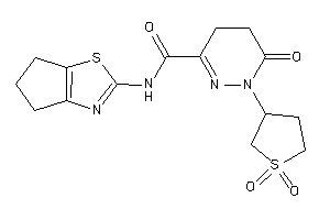 Image of N-(5,6-dihydro-4H-cyclopenta[d]thiazol-2-yl)-1-(1,1-diketothiolan-3-yl)-6-keto-4,5-dihydropyridazine-3-carboxamide