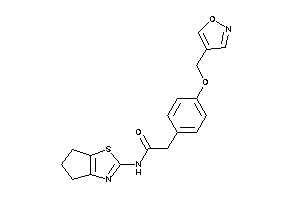 N-(5,6-dihydro-4H-cyclopenta[d]thiazol-2-yl)-2-[4-(isoxazol-4-ylmethoxy)phenyl]acetamide