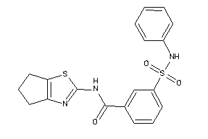 N-(5,6-dihydro-4H-cyclopenta[d]thiazol-2-yl)-3-(phenylsulfamoyl)benzamide