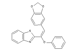 2-[2-(1,3-benzodioxol-5-yl)-1-phenoxy-vinyl]-1,3-benzothiazole