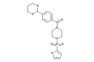 [4-(1,3-dithian-2-yl)phenyl]-[4-(2-thienylsulfonyl)piperazino]methanone