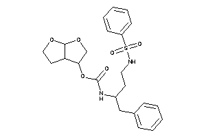 Image of N-[3-(benzenesulfonamido)-1-benzyl-propyl]carbamic Acid 2,3,3a,4,5,6a-hexahydrofuro[2,3-b]furan-3-yl Ester