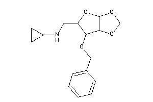 (6-benzoxy-3a,5,6,6a-tetrahydrofuro[2,3-d][1,3]dioxol-5-yl)methyl-cyclopropyl-amine