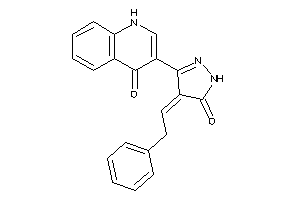3-(5-keto-4-phenethylidene-2-pyrazolin-3-yl)-4-quinolone