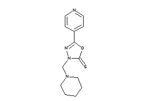 3-(piperidinomethyl)-5-(4-pyridyl)-1,3,4-oxadiazole-2-thione