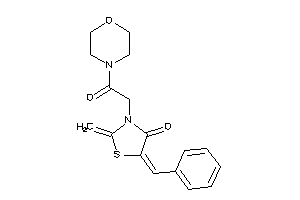 5-benzal-3-(2-keto-2-morpholino-ethyl)-2-methylene-thiazolidin-4-one