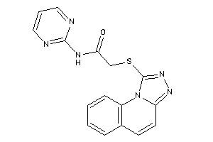 Image of N-(2-pyrimidyl)-2-([1,2,4]triazolo[4,3-a]quinolin-1-ylthio)acetamide
