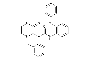 2-(4-benzyl-2-keto-morpholin-3-yl)-N-[2-(phenylthio)phenyl]acetamide