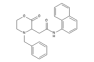 2-(4-benzyl-2-keto-morpholin-3-yl)-N-(1-naphthyl)acetamide