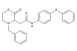 2-(4-benzyl-2-keto-morpholin-3-yl)-N-(4-phenoxyphenyl)acetamide