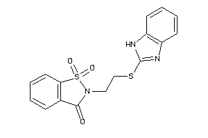 Image of 2-[2-(1H-benzimidazol-2-ylthio)ethyl]-1,1-diketo-1,2-benzothiazol-3-one
