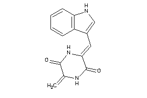 3-(1H-indol-3-ylmethylene)-6-methylene-piperazine-2,5-quinone