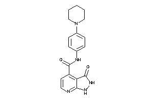 3-keto-N-(4-piperidinophenyl)-1,2-dihydropyrazolo[3,4-b]pyridine-4-carboxamide