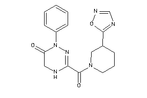 3-[3-(1,2,4-oxadiazol-5-yl)piperidine-1-carbonyl]-1-phenyl-4,5-dihydro-1,2,4-triazin-6-one