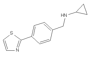 Cyclopropyl-(4-thiazol-2-ylbenzyl)amine