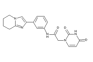 Image of 2-(2,4-diketopyrimidin-1-yl)-N-[3-(5,6,7,8-tetrahydroimidazo[1,2-a]pyridin-2-yl)phenyl]acetamide