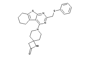 7-[2-[(phenylthio)methyl]-5,6,7,8-tetrahydrobenzothiopheno[2,3-d]pyrimidin-4-yl]-3,7-diazaspiro[3.5]nonan-2-one