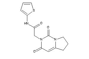 2-(1,3-diketo-6,7-dihydro-5H-pyrrolo[2,1-f]pyrimidin-2-yl)-N-(2-thienyl)acetamide