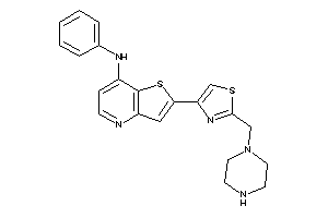 Phenyl-[2-[2-(piperazinomethyl)thiazol-4-yl]thieno[3,2-b]pyridin-7-yl]amine