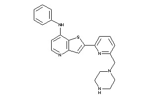 Phenyl-[2-[6-(piperazinomethyl)-2-pyridyl]thieno[3,2-b]pyridin-7-yl]amine