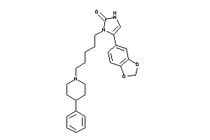 5-(1,3-benzodioxol-5-yl)-1-[5-(4-phenylpiperidino)pentyl]-4-imidazolin-2-one