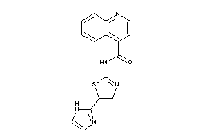 Image of N-[5-(1H-imidazol-2-yl)thiazol-2-yl]cinchoninamide