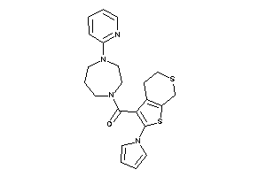 [4-(2-pyridyl)-1,4-diazepan-1-yl]-(2-pyrrol-1-yl-5,7-dihydro-4H-thieno[2,3-c]thiopyran-3-yl)methanone
