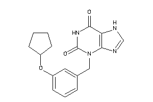 3-[3-(cyclopentoxy)benzyl]-7H-purine-2,6-quinone