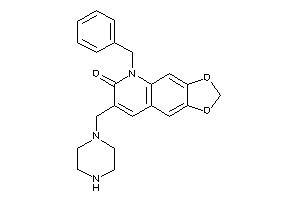 5-benzyl-7-(piperazinomethyl)-[1,3]dioxolo[4,5-g]quinolin-6-one