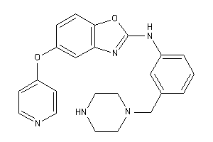 [3-(piperazinomethyl)phenyl]-[5-(4-pyridyloxy)-1,3-benzoxazol-2-yl]amine