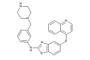 [3-(piperazinomethyl)phenyl]-[5-(4-quinolyloxy)-1,3-benzoxazol-2-yl]amine