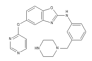[3-(piperazinomethyl)phenyl]-[5-(4-pyrimidyloxy)-1,3-benzoxazol-2-yl]amine