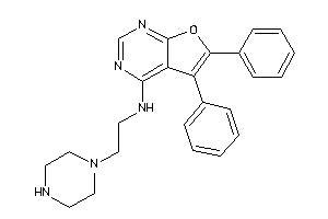 (5,6-diphenylfuro[2,3-d]pyrimidin-4-yl)-(2-piperazinoethyl)amine