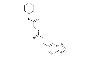 Image of 3-([1,2,4]triazolo[1,5-a]pyrimidin-6-yl)propionic Acid [2-(cyclohexylamino)-2-keto-ethyl] Ester