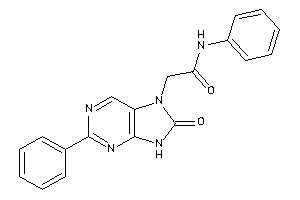 2-(8-keto-2-phenyl-9H-purin-7-yl)-N-phenyl-acetamide